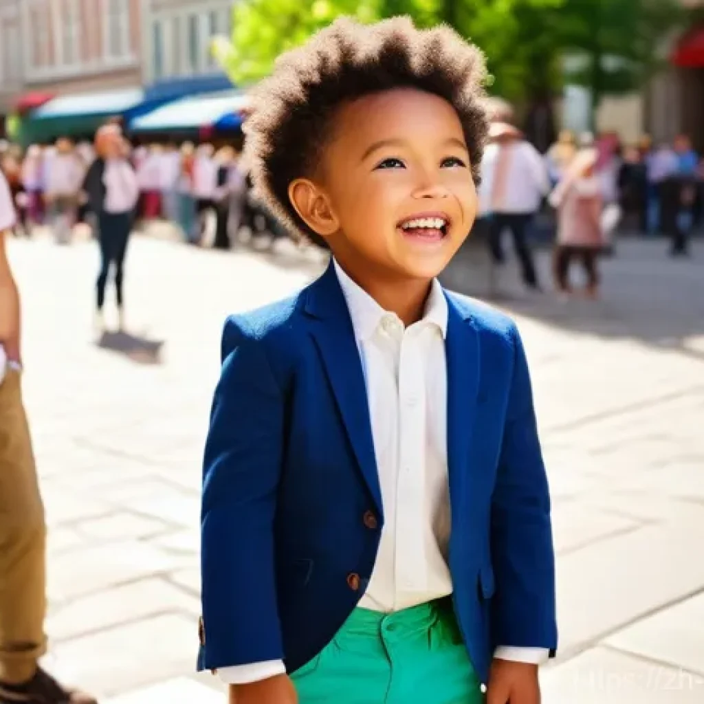 마술의 사회적 역할 - **Prompt: The Enchanted Street Performer**
    A vibrant, sunlit street scene in a modern city squar...