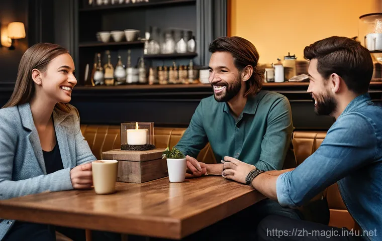 마술과 사회적 상호작용 - **Prompt 1: The Icebreaker Magician**
    "A group of diverse adults, initially appearing reserved a...