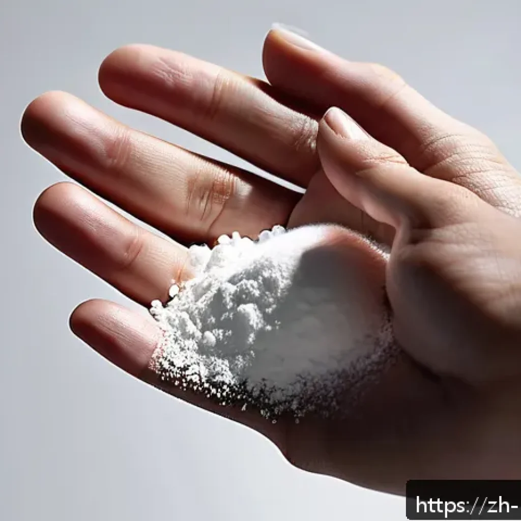 마술 파우더 - A close-up scene of a magician’s hands skillfully applying ultra-fine, white talcum magic powder to ...